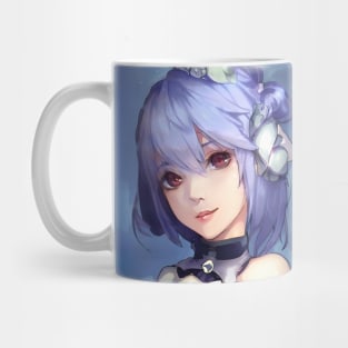 anime girl blue hair Mug